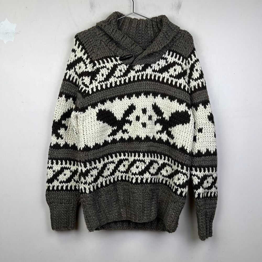 American Eagle Outfitters Sweater Mens S Acrylic Wool Blend Knit Long Sleeve
